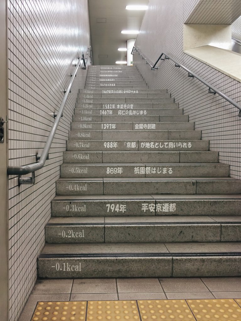 Calorie counting on subway steps in Japan | Thought & Sight