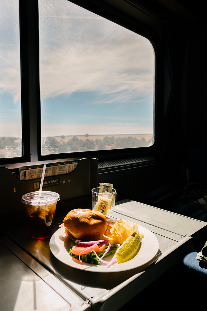 Lunch in my private room on Amtrak Southwest Chief