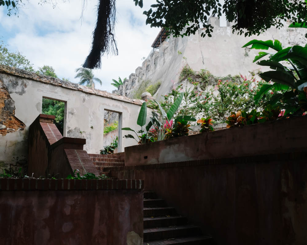 Garden of the Casa Blanca House Museum in San Juan, Puerto Rico