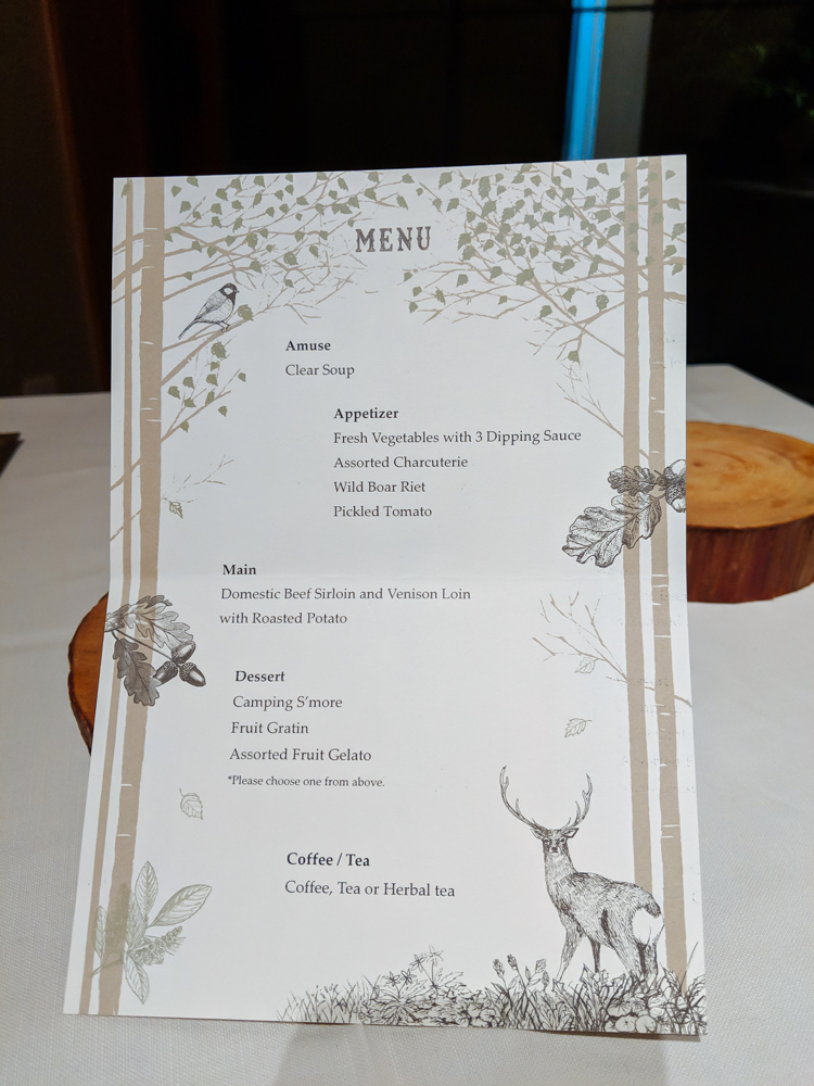 hoshinoya fuji hotel dinner menu